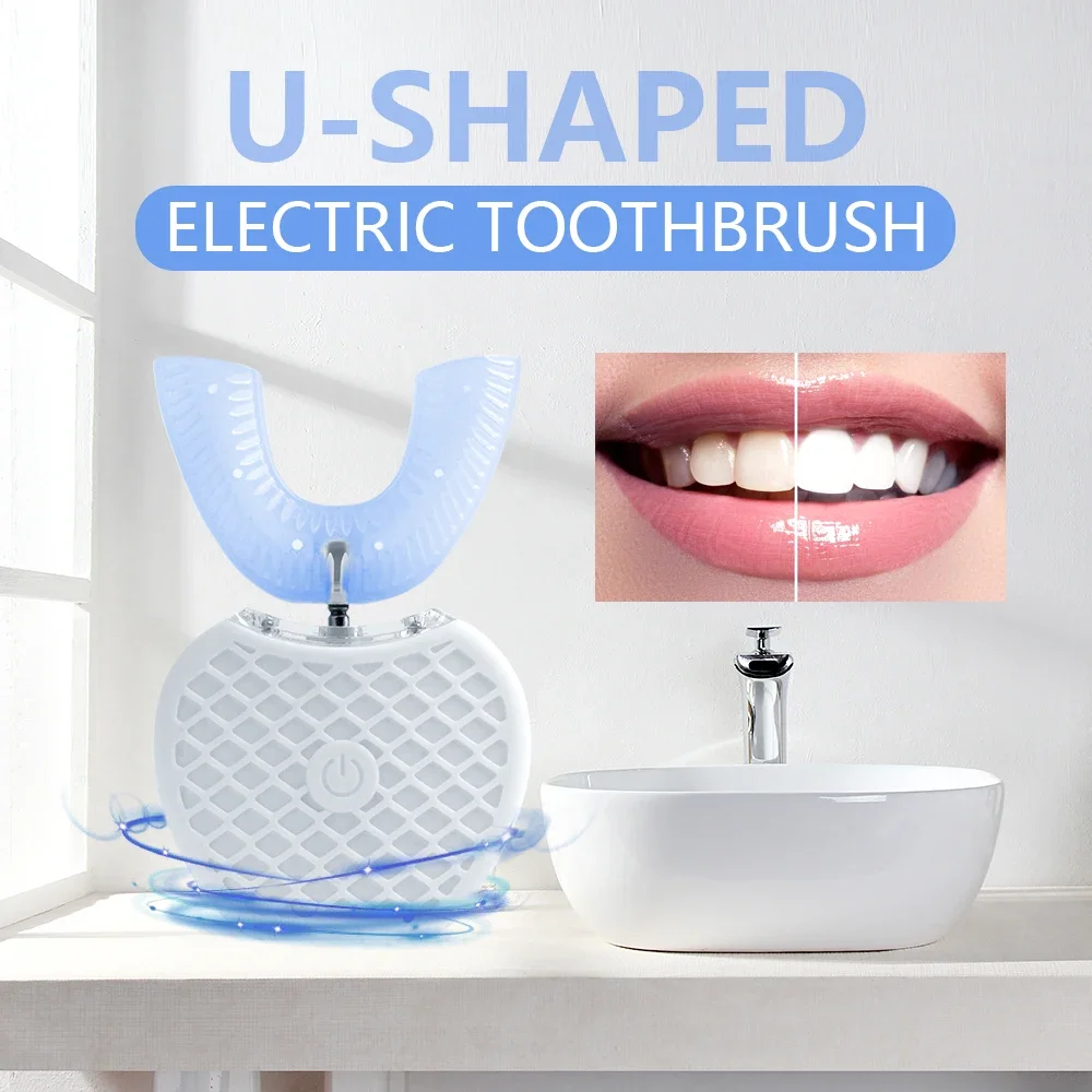 Teeth Whitening Toothbrush - Spazzolino elettrico ad ultrasuoni per adulti,