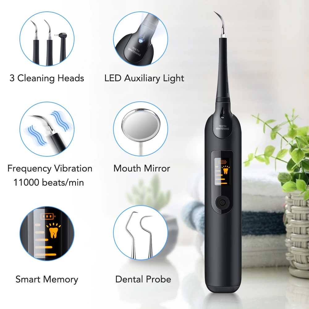 Teeth Whitening Toothbrush - Elettrico Dentale Scaler Spazzolino Da Denti