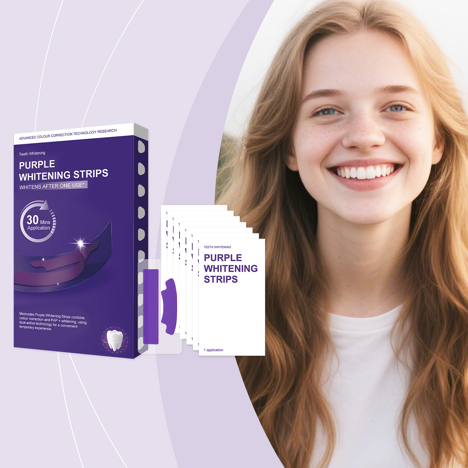 Strisce sbiancanti viola per d - Teeth Whitening Ingredients recensione e prezzo