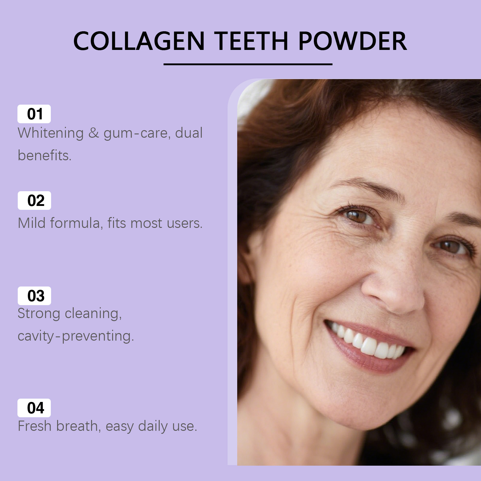 Polvere sbiancante al collagen - Teeth Whitening Ingredients recensione e prezzo